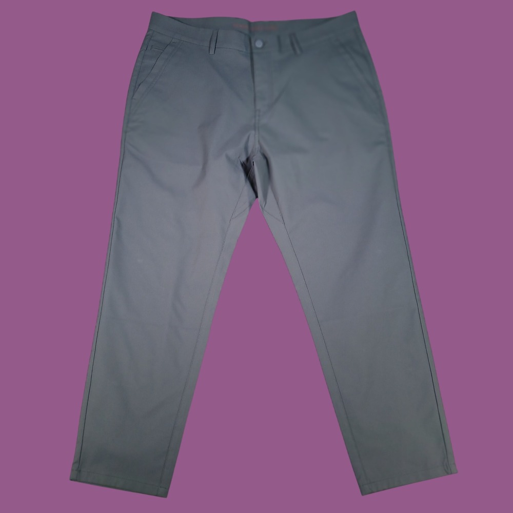 Marcus Pierce Pants Mens 35x28 Gray Performance Golf Trousers